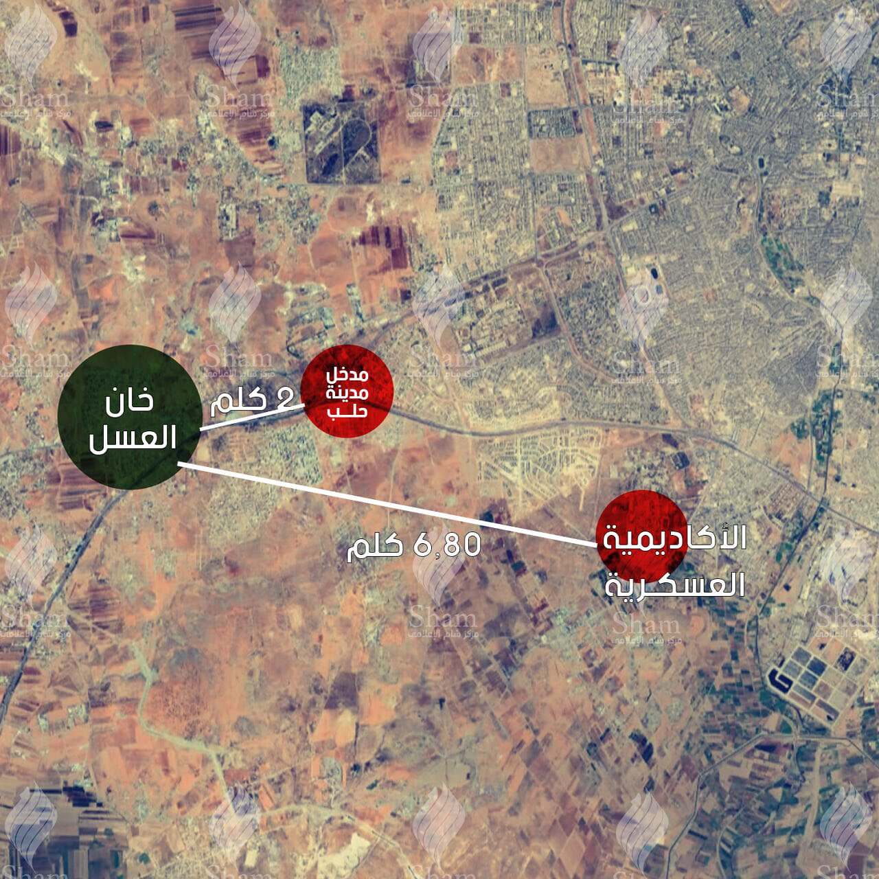 خارطة المعارك في ريف حلب