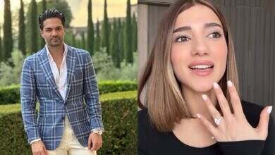 نارين بيوتي وخطيبها