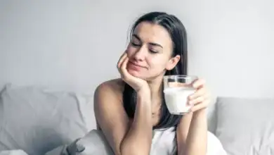 منتجات الحليب والنوم