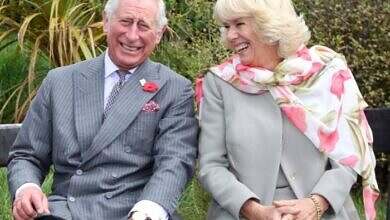 الملك تشارلز وزوجته