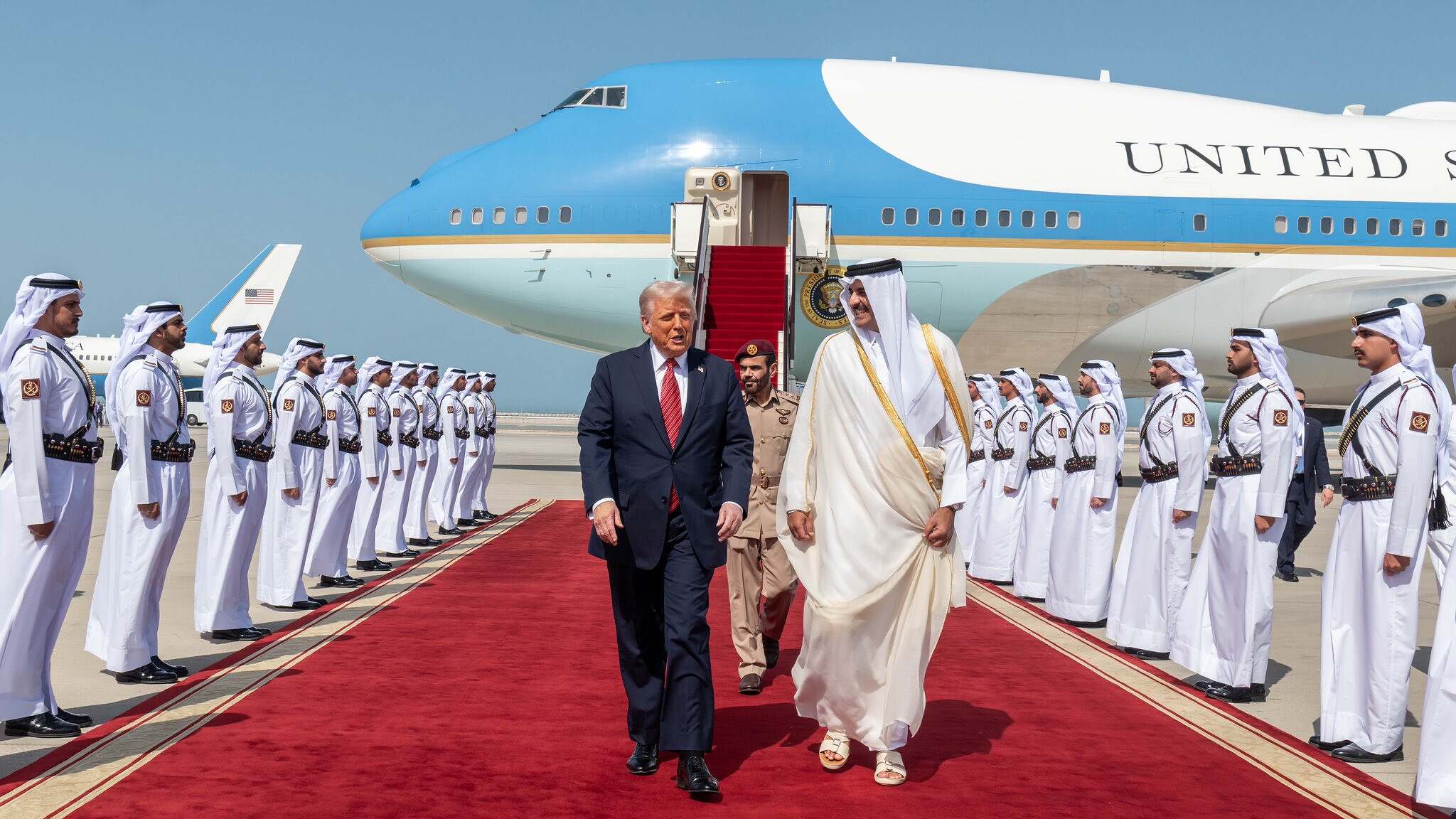 تميم بن حمد وترامب