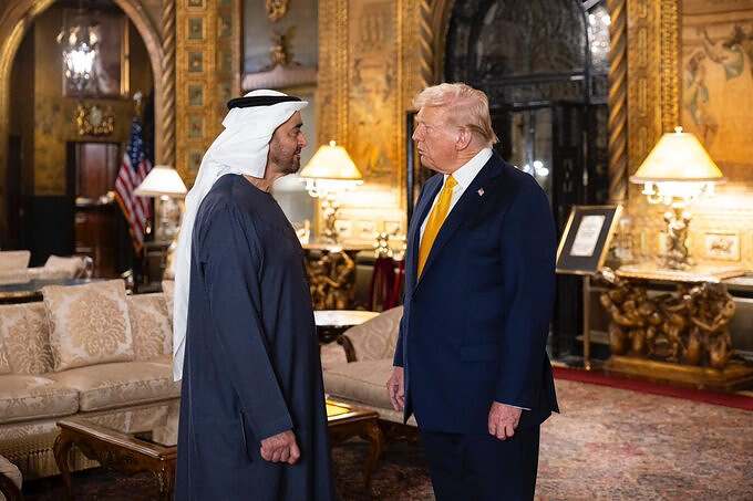 ترامب وبن زايد