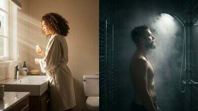 الاستحمام صباحا او مساء