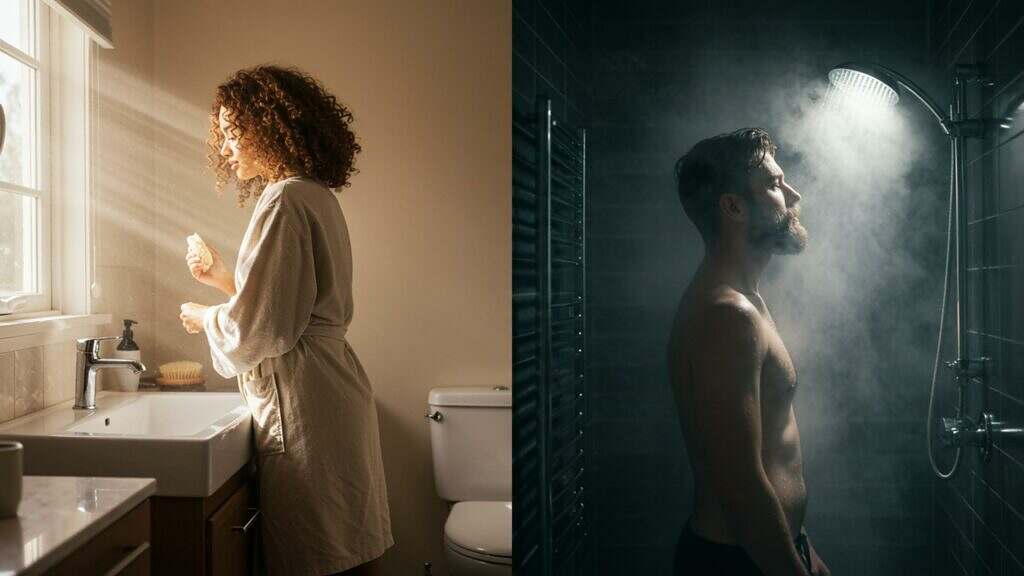 الاستحمام صباحا او مساء