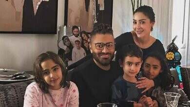 تامر حسني وعائلته