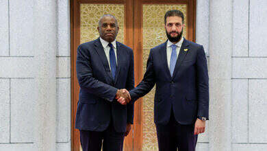 الشرع-وزير خارجية بريطانيا