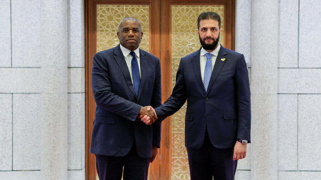 الشرع-وزير خارجية بريطانيا