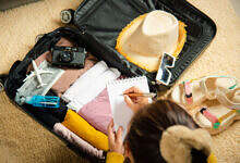 تجهيز حقيبة السفر