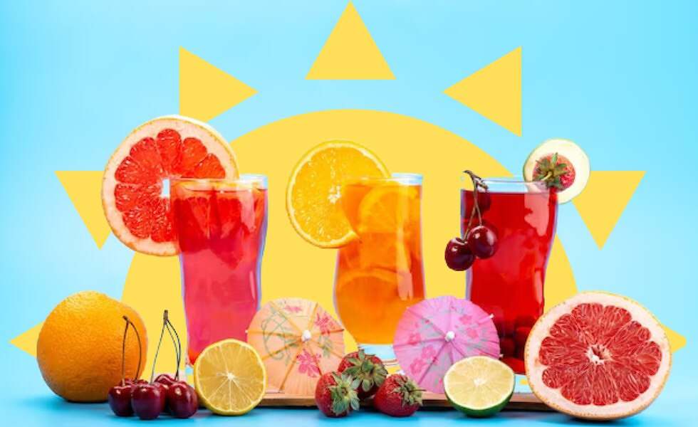 عصائر صيفية طبيعية منعشة