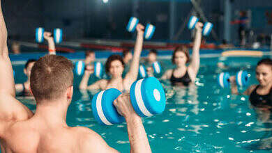 خسارة الوزن الرياضة الهوائية الرياضة المائية