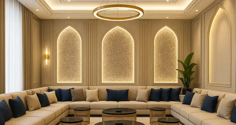 موضة ديكورات المجالس العربية والمغربية 2026.. عودة الفخامة الهادئة بروح عصرية
