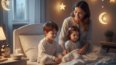 نوم الأطفال برمضان