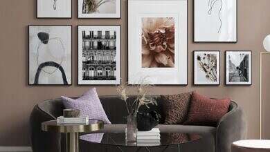 لوحات مميزة لغرفة معيشة عصرية وأنيقة
