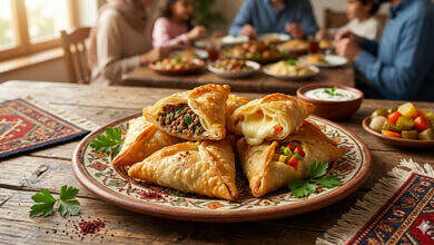 حشوات سمبوسة, وصفات رمضان 2026, طبخ عربي, أكلات رمضانية سهلة, سر قرمشة السمبوسة