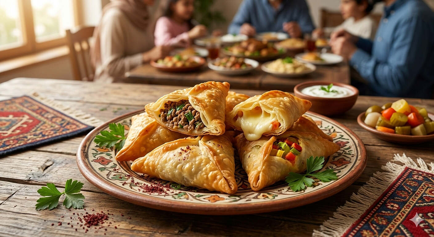 حشوات سمبوسة, وصفات رمضان 2026, طبخ عربي, أكلات رمضانية سهلة, سر قرمشة السمبوسة