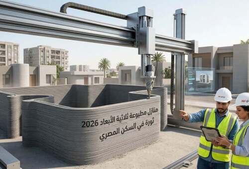 بناء منازل بالطباعة ثلاثية الأبعاد