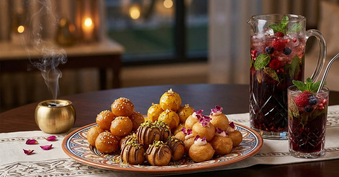 أطباق رمضانية مبتكرة، وصفات سحور، حلويات خليجية، طبخ عصري، مشروبات منعشة