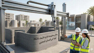 بناء منازل بالطباعة ثلاثية الأبعاد